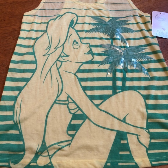 Disney Ariel Little Mermaid Tank top NWT Sz M cute - Picture 3 of 9